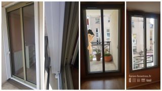 Remplacement de fenêtres en Aluminium Granité.