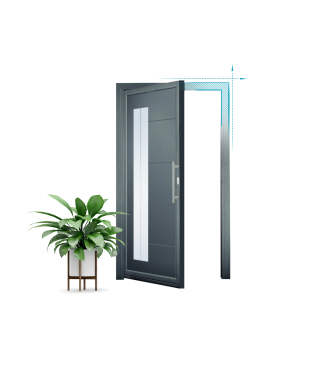 packshot_porte.png Une porte à côté d'une plante