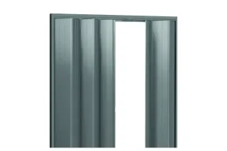 volet_pliant_esthetique.webp Porte à galandage en aluminium gris, idéale pour optimiser l'espace intérieur.